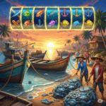 Slot bertema desa nelayan tropis